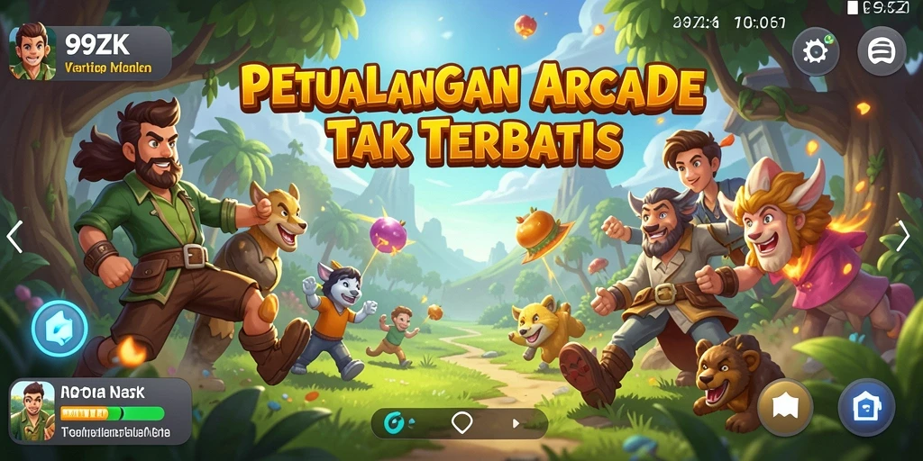 Screenshot gameplay seru dari 99ZK dengan grafis menarik.
