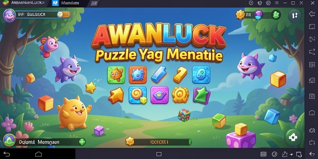 Tangkapan layar gameplay AWANLUCK menampilkan puzzle yang menarik dan menantang.