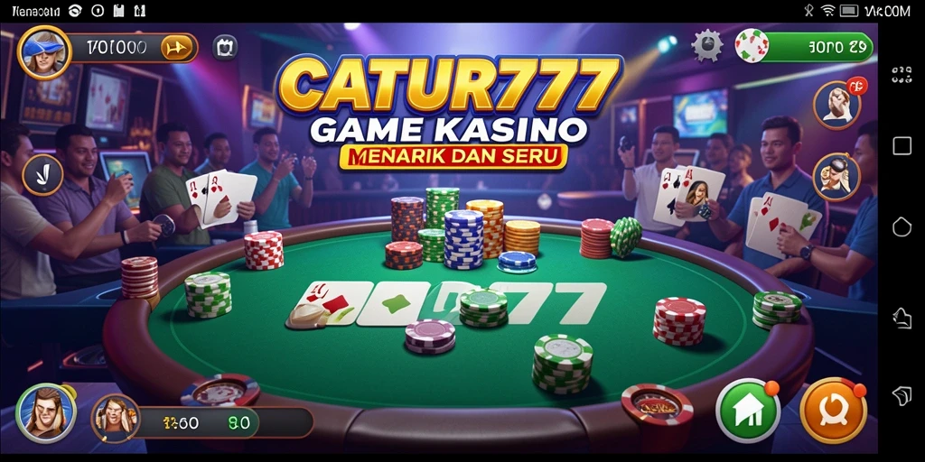 Gameplay Kasino menarik pada aplikasi CATUR777.