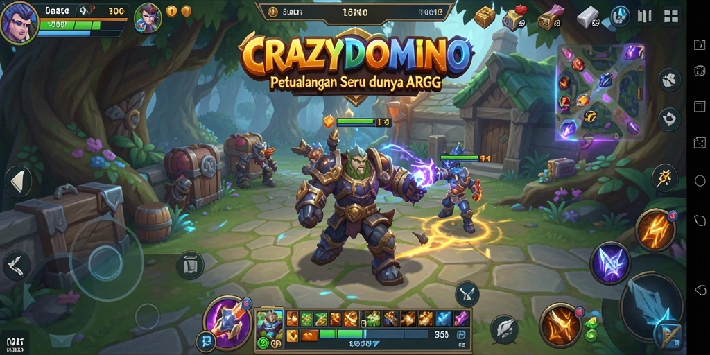 Gameplay seru dan menantang di CRAZYDOMINO