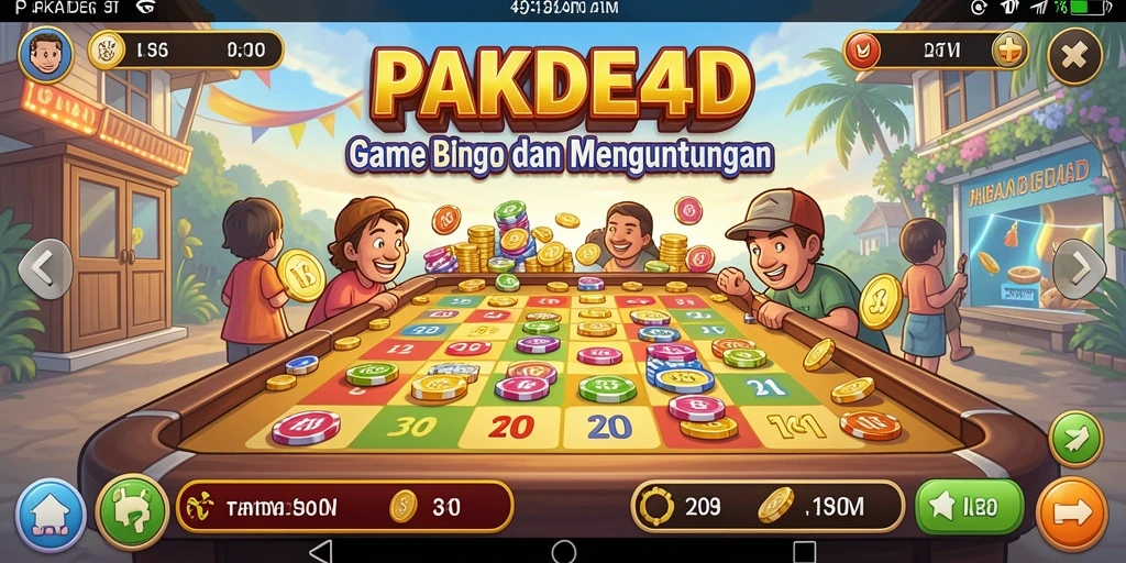 Tampilan gameplay Bingo yang seru dan interaktif di PAKDE4D.