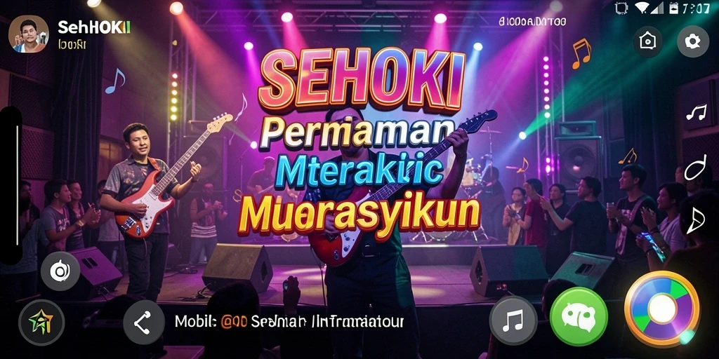 Tangkapan layar SEHOKI menampilkan gameplay musik yang menyenangkan.